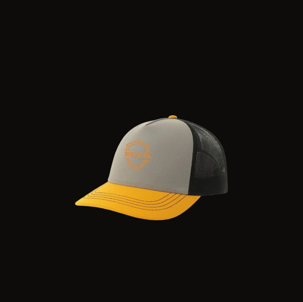 Gorra trucker de tejido canvas con malla | Ajuste snapback | NEIVAL