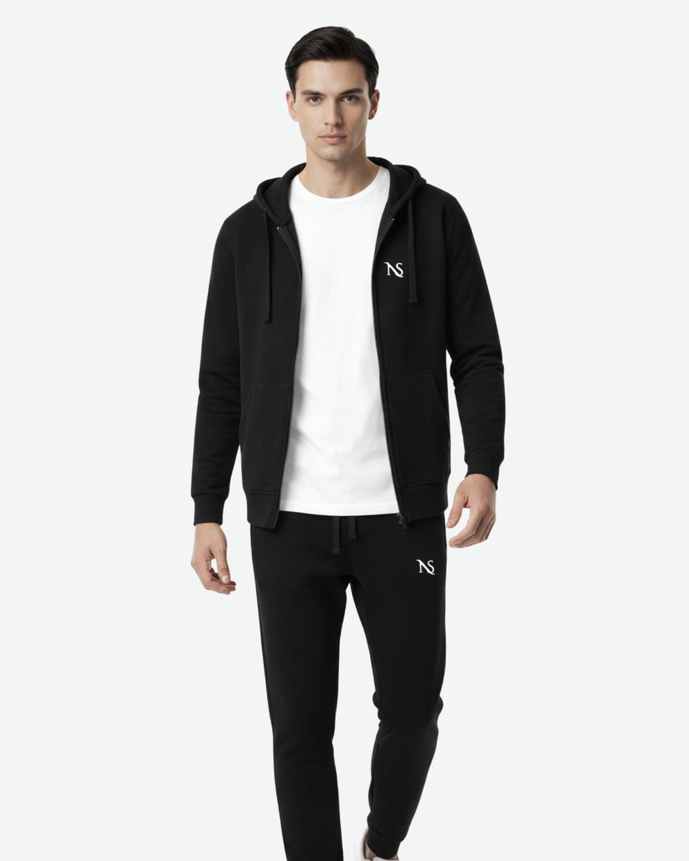 Chándal Deportivo formado por Sudadera con capucha y cremallera y Pantalón con puño