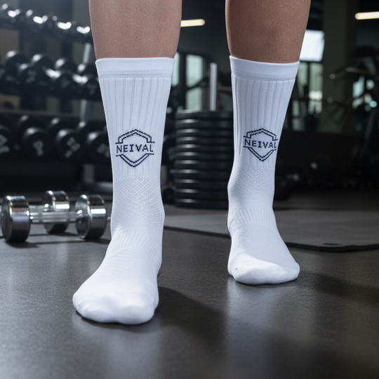 Pack Calcetines Training Non-Slip Blanco + Negro - Pack de 3