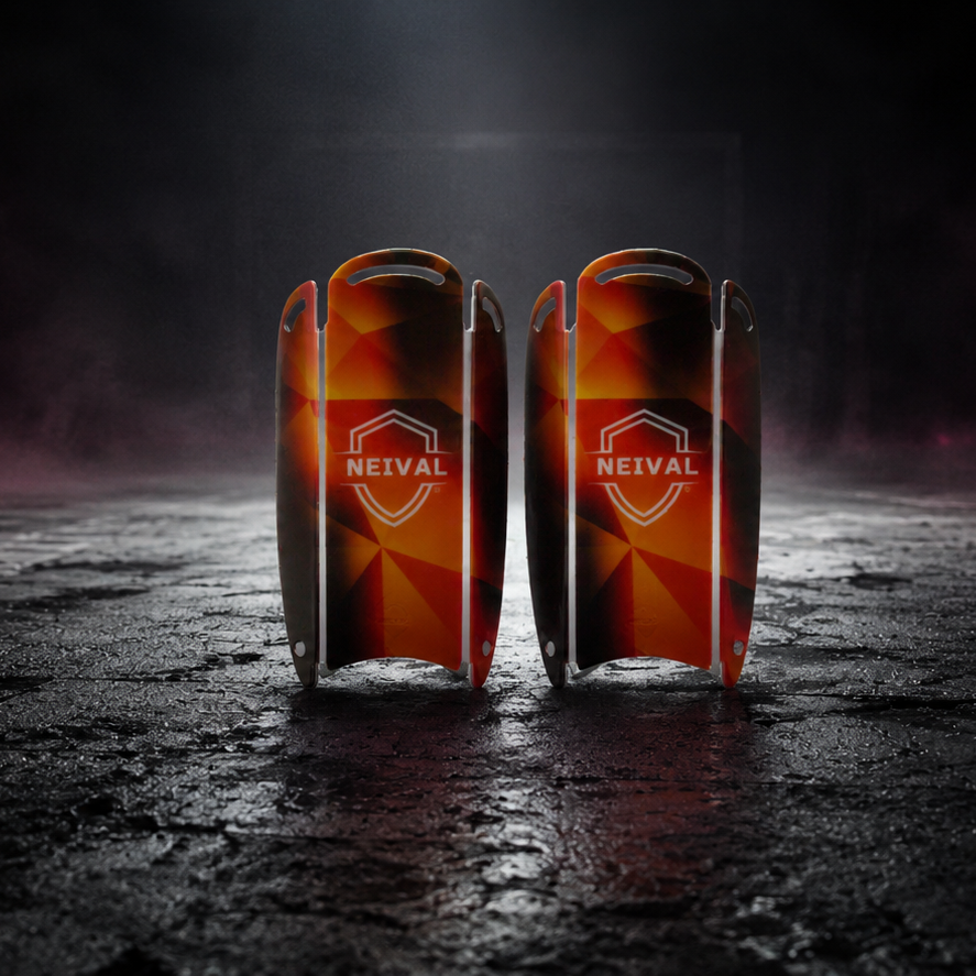 Espinilleras de fútbol diseño cristal | NEIVAL