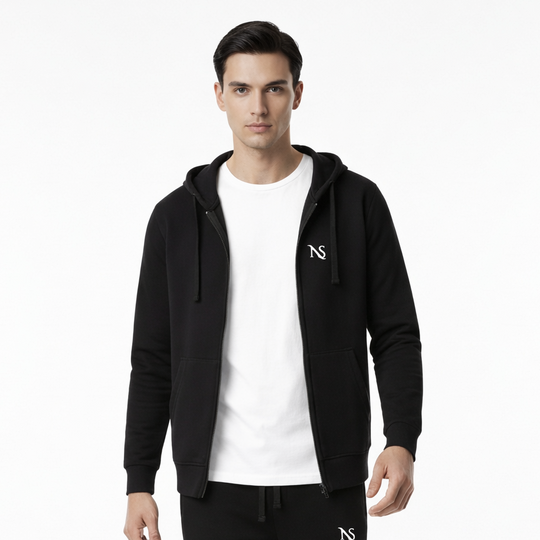 Chándal Deportivo formado por Sudadera con capucha y cremallera y Pantalón con puño