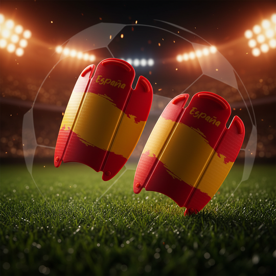 Kit fútbol espinilleras bandera países calcetines y bolsa | NEIVAL