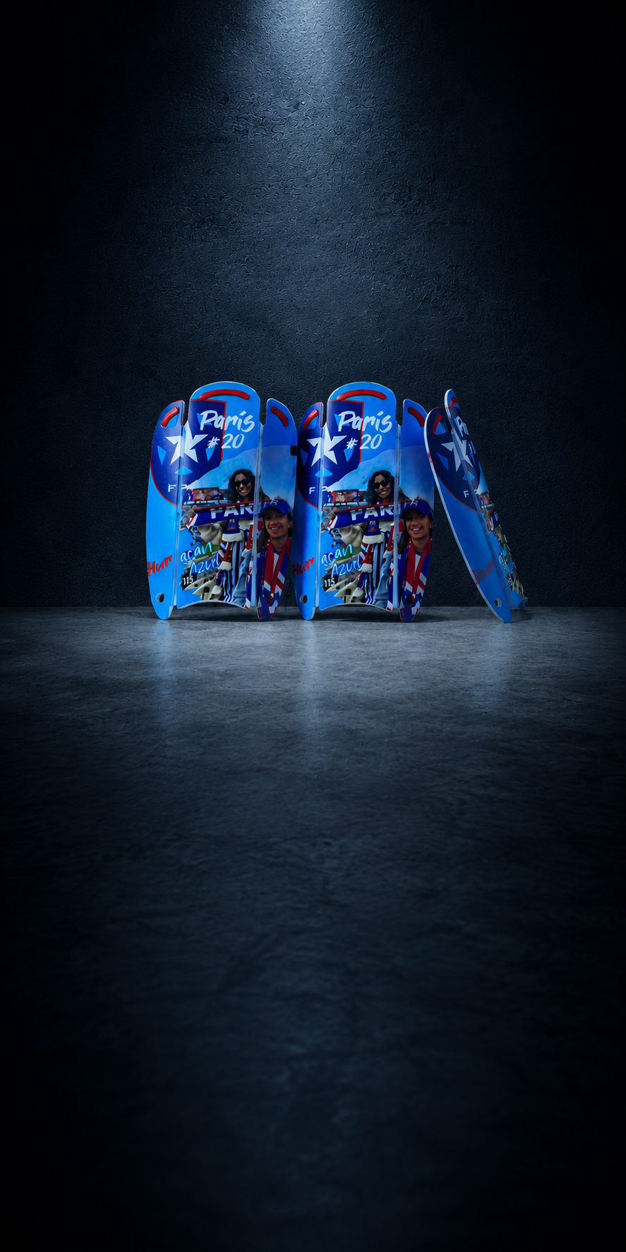 Espinilleras flexibes personalizada Paris de fútbol para móvil | NEIVAL SPORTS