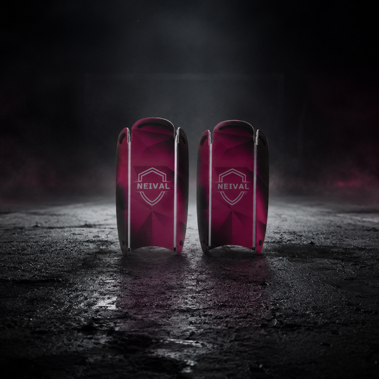Espinilleras flexibles cristal fucsia |NEIVAL SPORTS