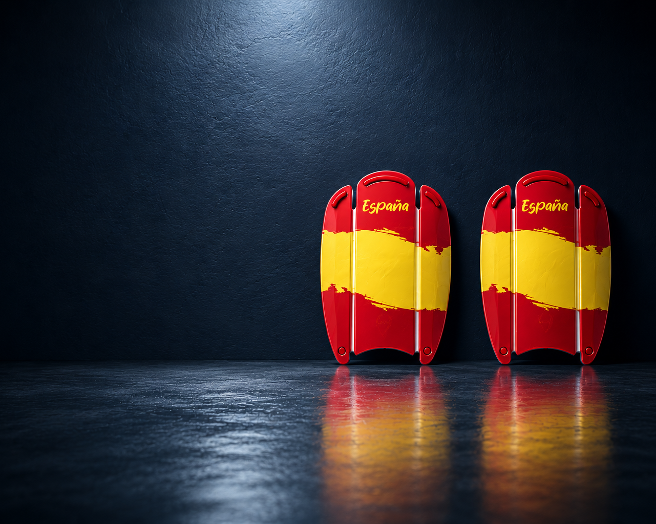 Espinilleras flexibles país España de fútbol | NEIVAL SPORTS
