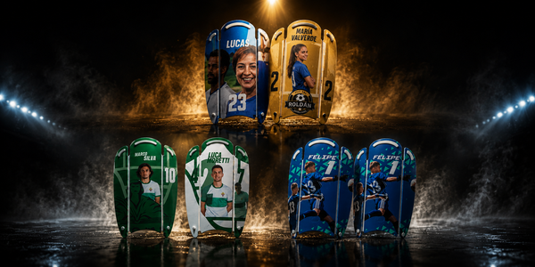 Fotos Espinilleras flexibles personalizadas de fútbol |NEIVAL SPORTS