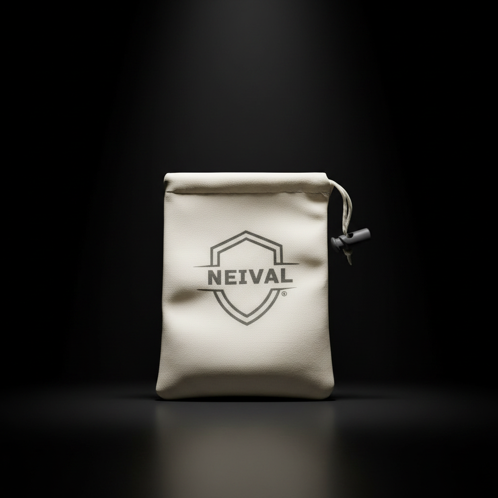 Bolsa blanca NEIVAL fondo oscuro