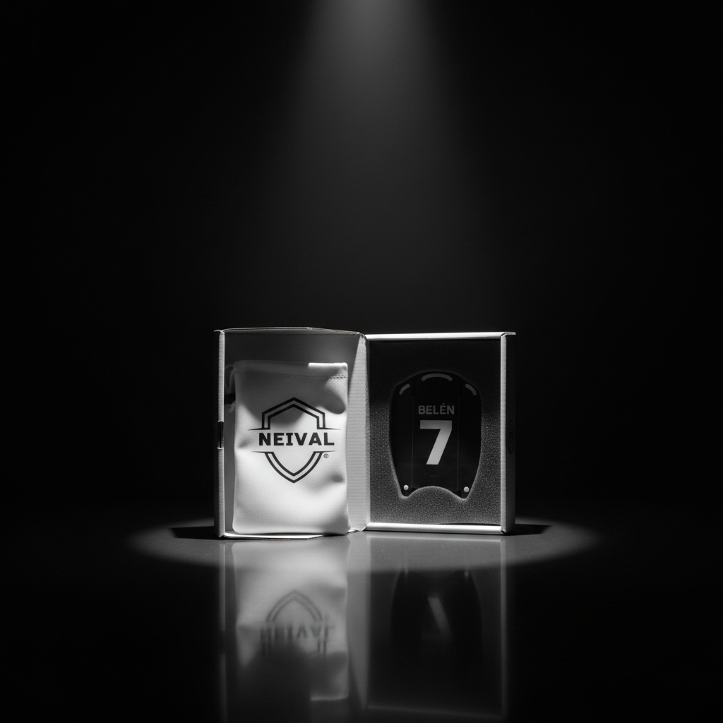 Caja NEIVAL unboxing fondo oscuro