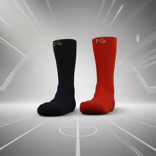 Calcetines Training Slip Rojo/Navy – Pack de 2