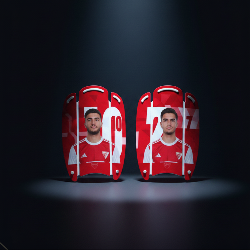 Espinilleras rojas sin nombres