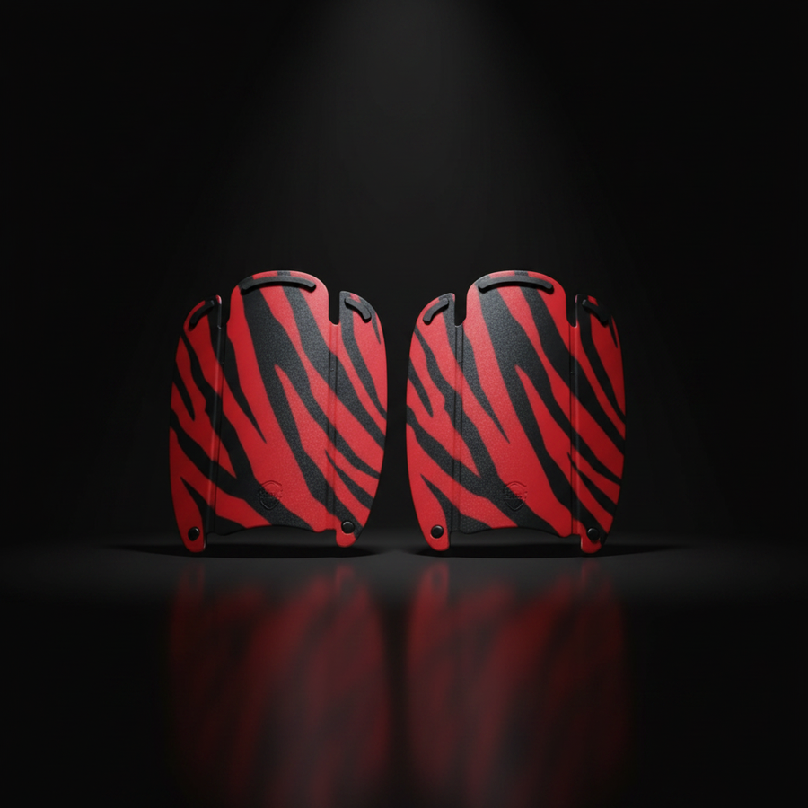 Espinilleras de fútbol diseño animal print | NEIVAL