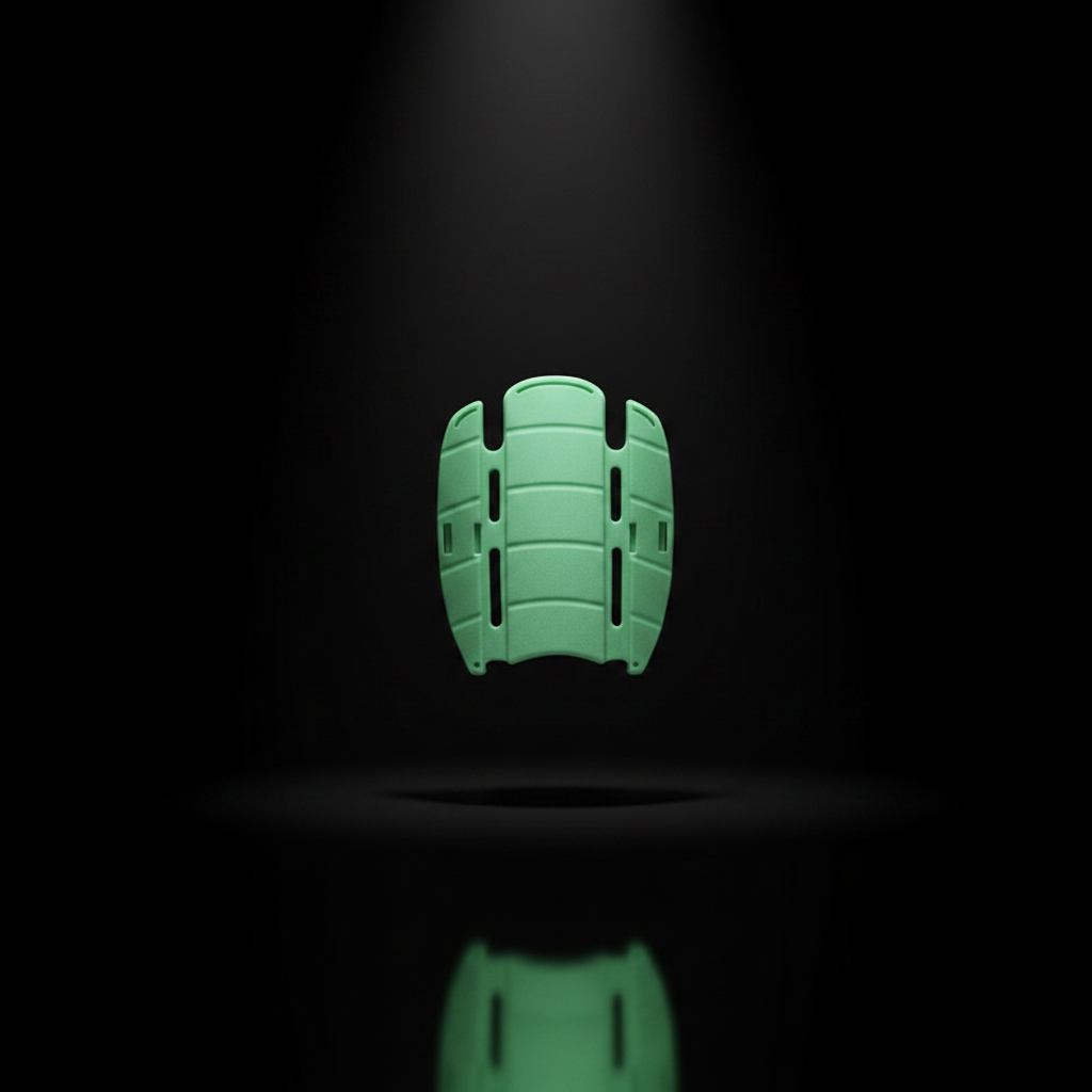 Goma verde menta fondo oscuro