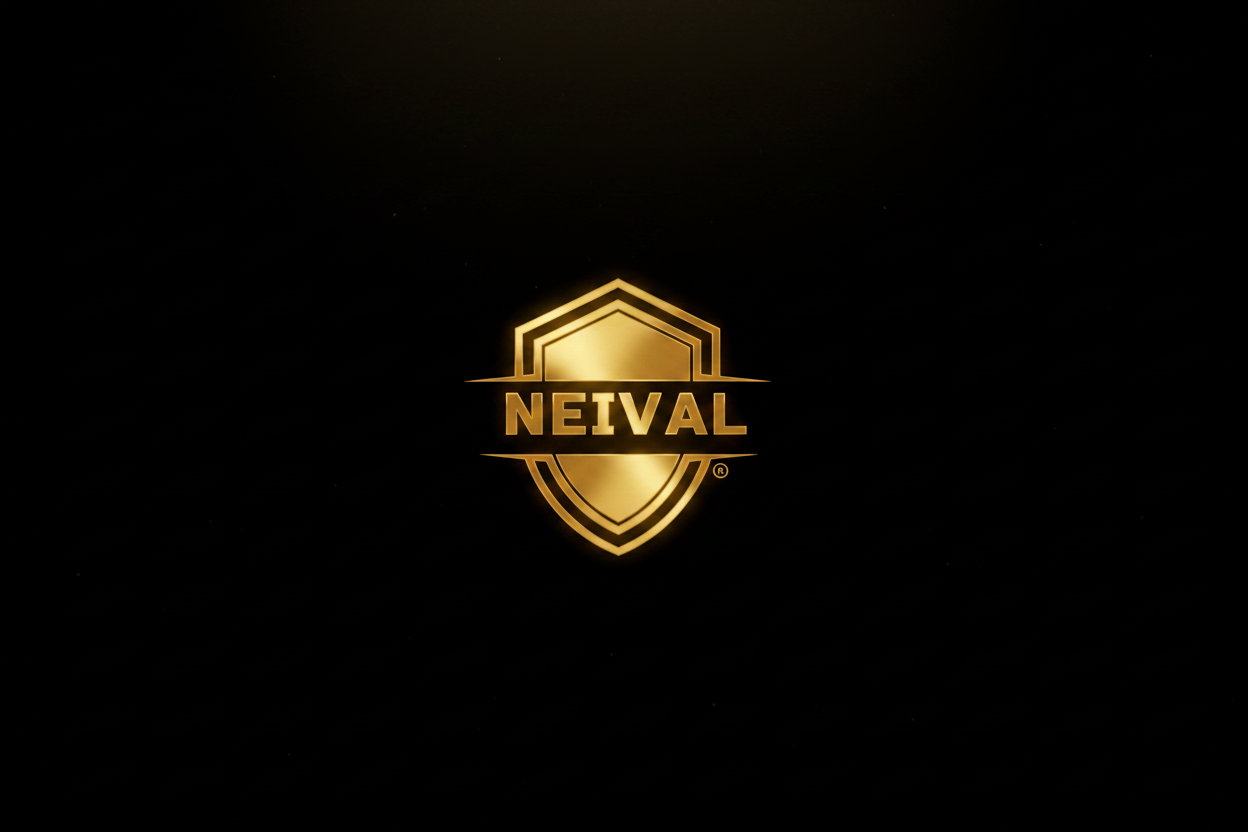NEIVAL logo dorado completo sin recorte